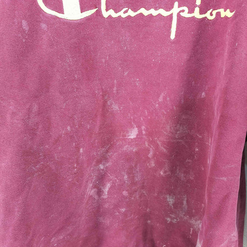 チャンピオン Champion 90s 青刺繍タグ MADE IN USA スクリプトロゴ ペイント加工スウェット メンズ import:XL