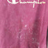 チャンピオン Champion 90s 青刺繍タグ MADE IN USA スクリプトロゴ ペイント加工スウェット メンズ import:XL