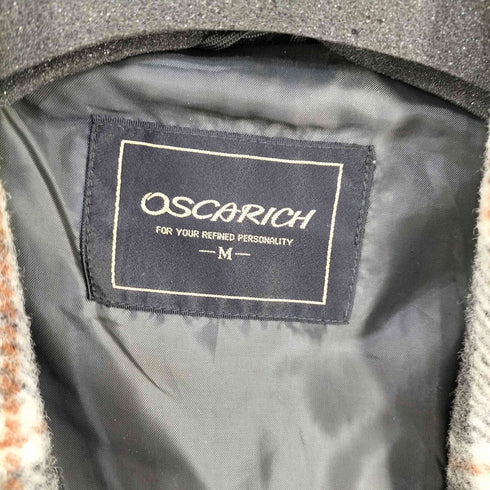 OSCARICH チェック メルトンガウンコート レディース JPN:M