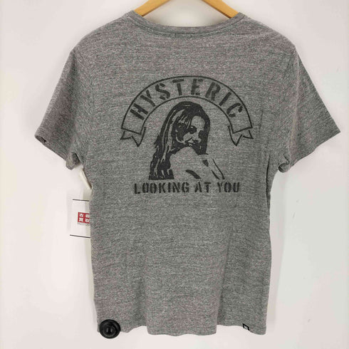 ヒステリックグラマー HYSTERIC GLAMOUR ロゴプリントクルーネックTシャツ メンズ JPN:M