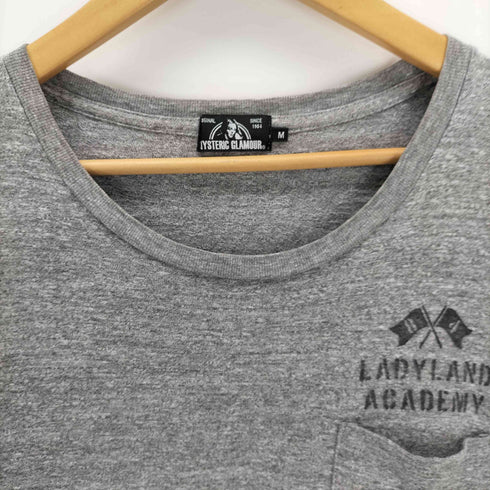ヒステリックグラマー HYSTERIC GLAMOUR ロゴプリントクルーネックTシャツ メンズ JPN:M