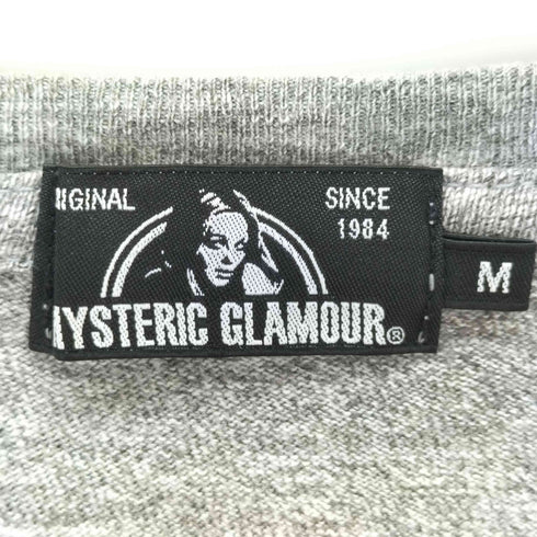 ヒステリックグラマー HYSTERIC GLAMOUR ロゴプリントクルーネックTシャツ メンズ JPN:M