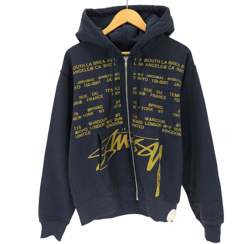ステューシー Stussy ロゴプリント ジップアップパーカー メンズ JPN:S