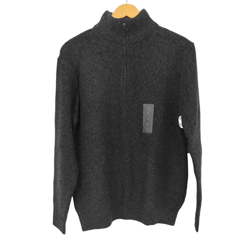 ユニクロ UNIQLO スフレヤーンハーフジップセーター メンズ JPN:L