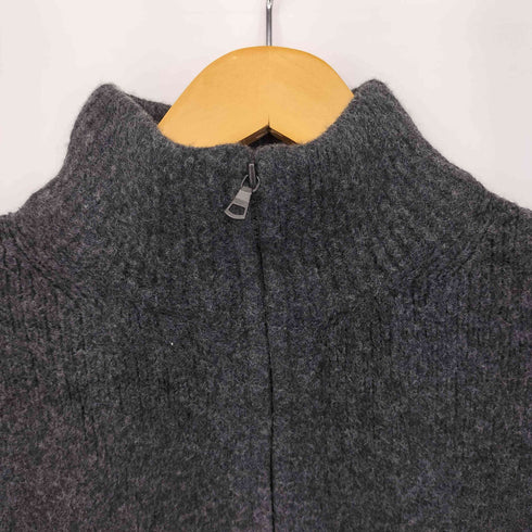 ユニクロ UNIQLO スフレヤーンハーフジップセーター メンズ JPN:L