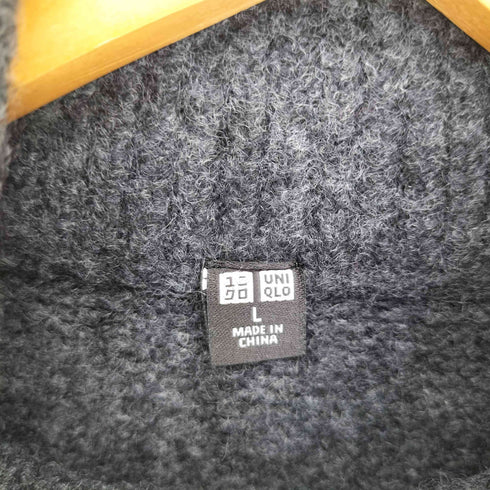 ユニクロ UNIQLO スフレヤーンハーフジップセーター メンズ JPN:L