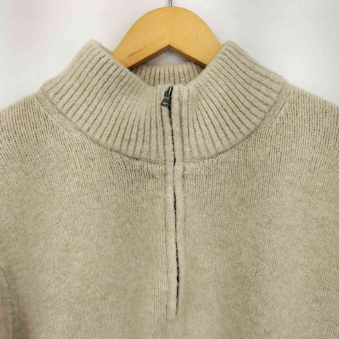 ユニクロ UNIQLO スフレヤーンハーフジップセーター メンズ JPN:L