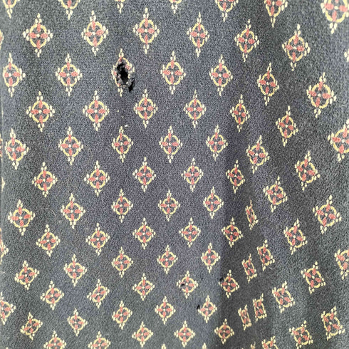 チャップスラルフローレン CHAPS RALPH LAUREN 総柄コットン ロングスリーブポロシャツ メンズ import:L