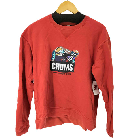 チャムス CHUMS スノーボーディング ブービー プリントスウェットトレーナー メンズ JPN:L