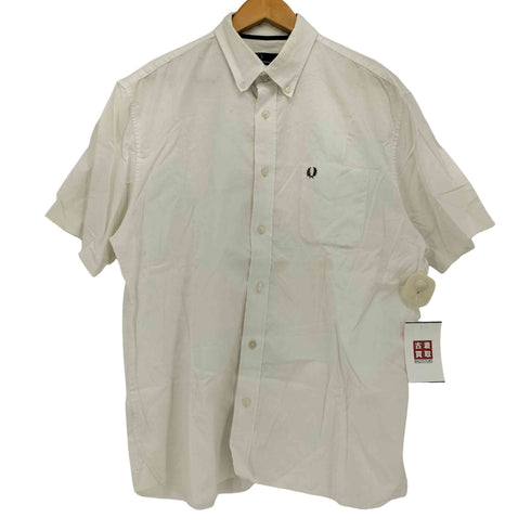 フレッドペリー FRED PERRY 鹿の子刺繍 ポケット S/S シャツ メンズ import:L