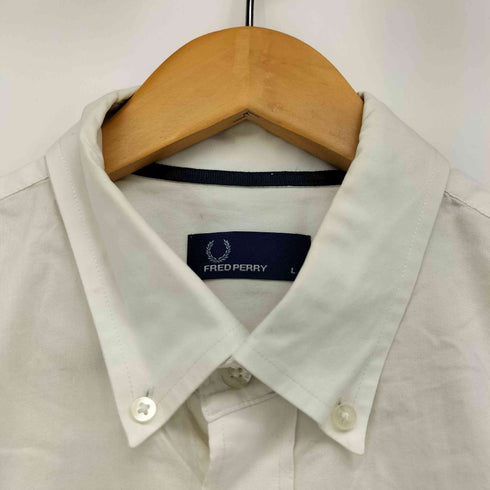 フレッドペリー FRED PERRY 鹿の子刺繍 ポケット S/S シャツ メンズ import:L
