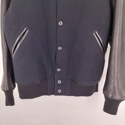 アボンタージ A VONTADE 22AW Classic Award Jacket – DK.NAVY×BLACK クラシック アワード ジャケット スタジャン メンズ JPN:L