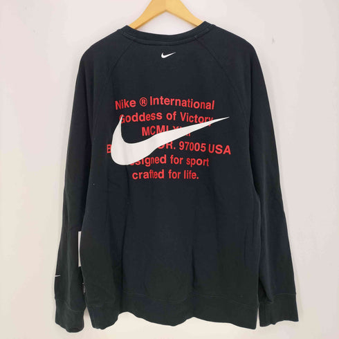 ナイキ NIKE ダブルスウォッシュ ラグランクルーネックスウェット メンズ XXL