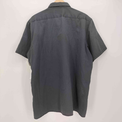 ディッキーズ Dickies 80-90S USA製 ロゴパッチ ワーク S/S シャツ メンズ import:XL