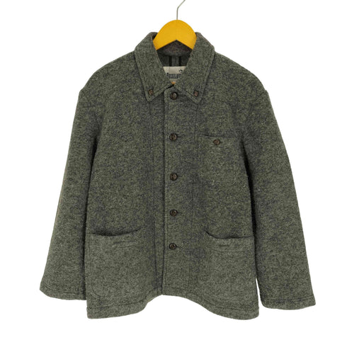 MUSSELBURGH ardites イタリア製 くるみボタン ウール ポリ B.D シャツ ジャケット メンズ JPN:L