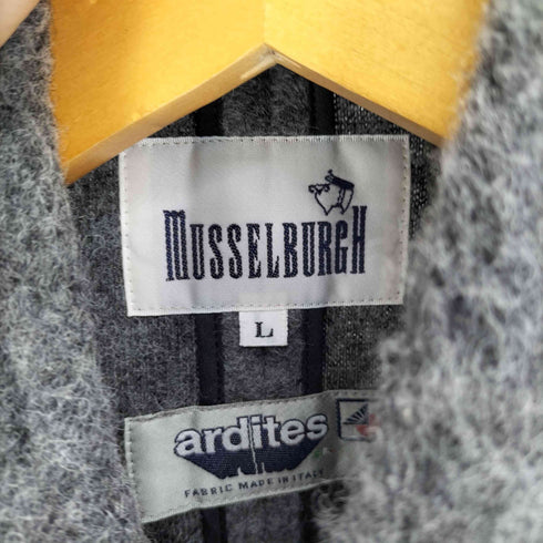 MUSSELBURGH ardites イタリア製 くるみボタン ウール ポリ B.D シャツ ジャケット メンズ JPN:L