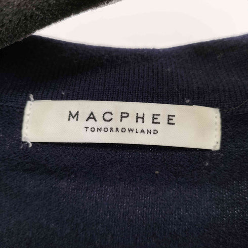 マカフィー MACPHEE プレーンウール ポロカラープルオーバー レディース JPN:S