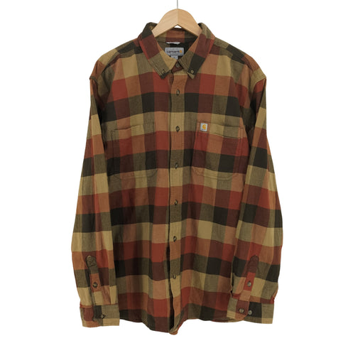 カーハート Carhartt RUGGED FLEX RELAX FLANNEL SHIRT メンズ import:XL