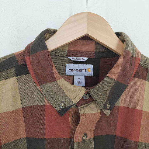 カーハート Carhartt RUGGED FLEX RELAX FLANNEL SHIRT メンズ import:XL
