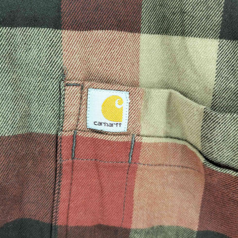 カーハート Carhartt RUGGED FLEX RELAX FLANNEL SHIRT メンズ import:XL