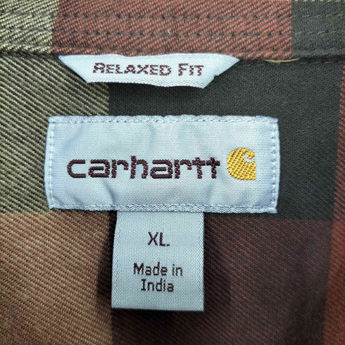 カーハート Carhartt RUGGED FLEX RELAX FLANNEL SHIRT メンズ import:XL