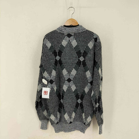 LE TIGER USA製 ネップ アクリルニットポロ メンズ import:XL