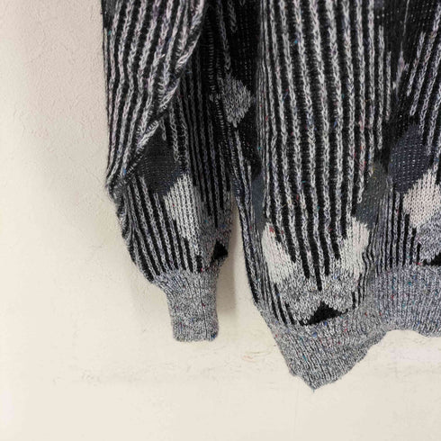 LE TIGER USA製 ネップ アクリルニットポロ メンズ import:XL