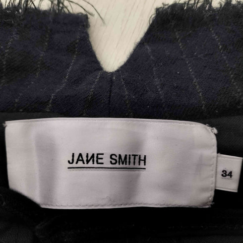 ジェーンスミス JANE SMITH ストライプ ワイドパンツ レディース 34
