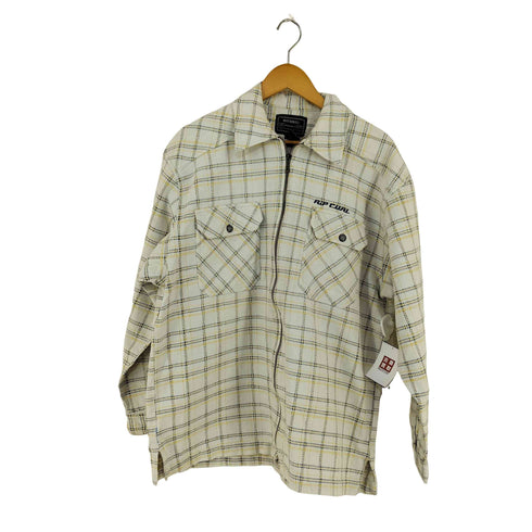RiP CURL フロントロゴ刺繍 チェックジップアップブルゾン サーフ メンズ import:XL