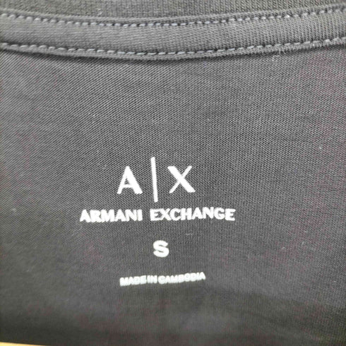 アルマーニエクスチェンジ ARMANI EXCHANGE スパンコールロゴ 半袖クルーネックTシャツ レディース import:S
