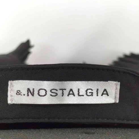 ノスタルジア &.NOSTALGIA 裾プリーツシャツブラウス アシンメトリー レディース JPN:M