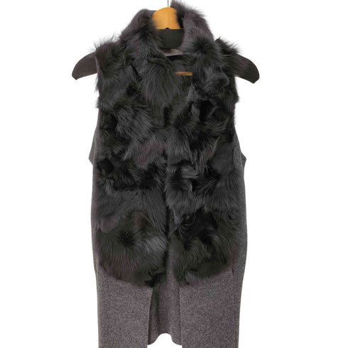 BCBG フォックスファーロングジレベスト レディース