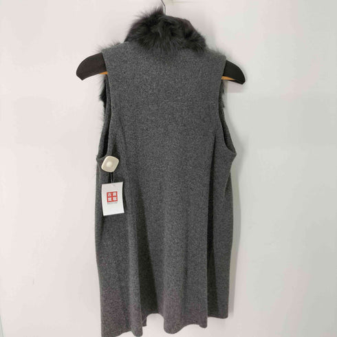 BCBG フォックスファーロングジレベスト レディース
