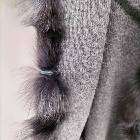 BCBG フォックスファーロングジレベスト レディース