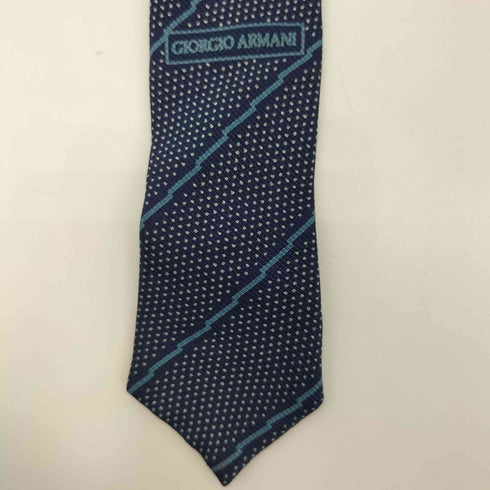 アルマーニコレツィオーニ ARMANI COLLEZIONI シルク ストライプ ドット ネクタイ メンズ