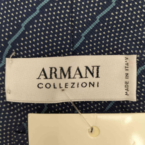アルマーニコレツィオーニ ARMANI COLLEZIONI シルク ストライプ ドット ネクタイ メンズ