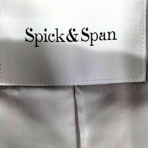スピックアンドスパン Spick and Span 比翼ジップノーカラーコート レディース JPN:38