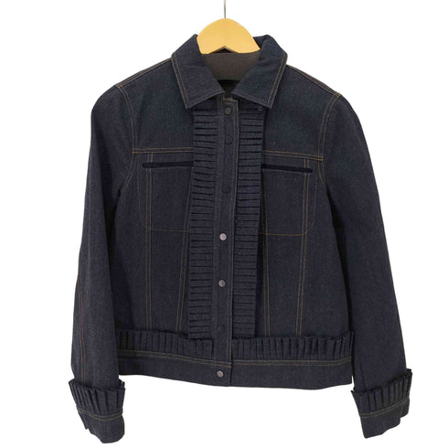 WHOLE9YARDS フリンジデザイン インディゴデニムジャケット レディース JPN:M