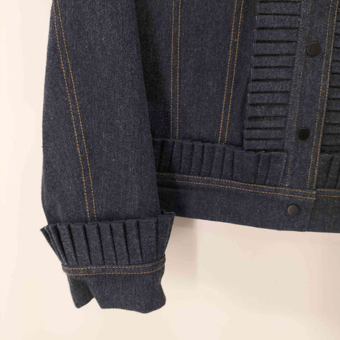 WHOLE9YARDS フリンジデザイン インディゴデニムジャケット レディース JPN:M