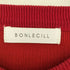 ボンルシール BONLECILL フロントロゴ刺繍 クロップドニットプルオーバー レディース FREE