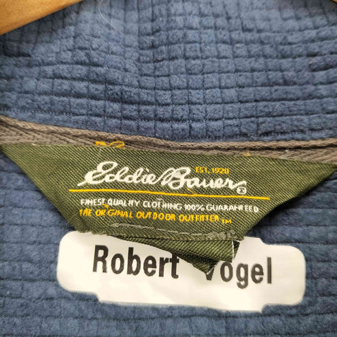 エディーバウアー Eddie Bauer ロゴ刺繍ハーフジップワッフルカットソー メンズ JPN:L