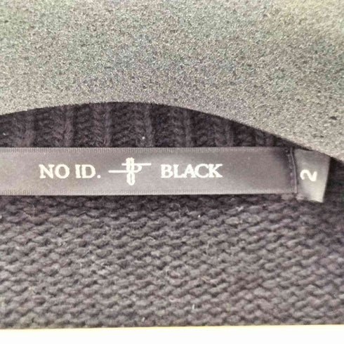 ノーアイディーブラック NO ID.BLACK ニットロングダブルジップカーディガン メンズ JPN:2