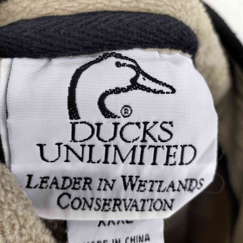 DUCKS UNLIMITED 刺繍フリースジップブルゾン メンズ XXXL