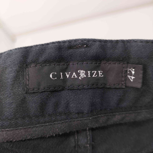 シヴァーライズ CIVARIZE ジップデザインスキニーバイカーデニム ボンテージ メンズ JPN:42