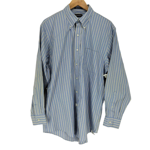 ランズエンド LANDS END 00S ストライプボタンダウンシャツ メンズ 16-33