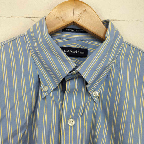 ランズエンド LANDS END 00S ストライプボタンダウンシャツ メンズ 16-33