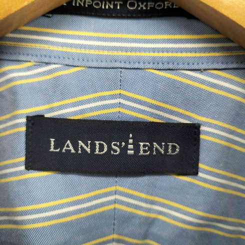 ランズエンド LANDS END 00S ストライプボタンダウンシャツ メンズ 16-33
