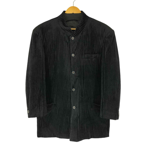 BLAZE UOMO ベロア ストライプ ノーカラージャケット メンズ JPN:L