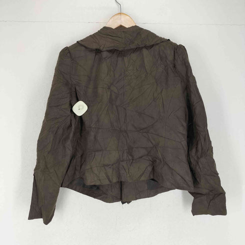 ワシントン worthington フェイクスウェードフリルデザインジャケット レディース 1X