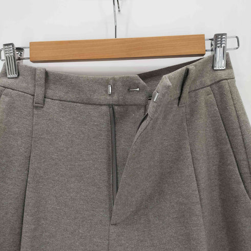 ユニクロ UNIQLO ブラッシュドジャージータックワイドパンツ レディース JPN:S